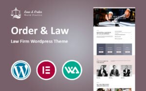 Order and Law Elementor Wordpress Theme