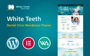 White Teeth Dental Elementor WordPress Theme