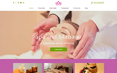 Spa and Salon WordPress Theme